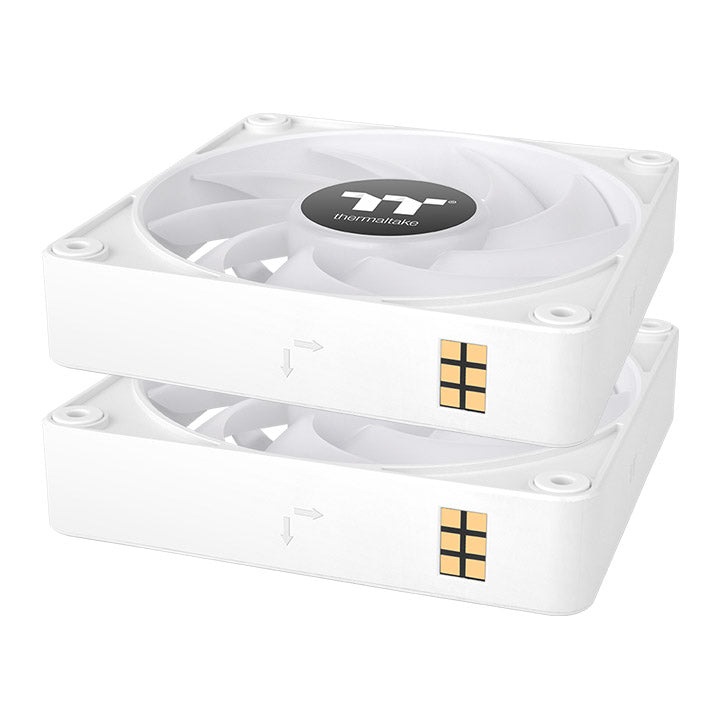Thermaltake CL-F191-PL14SW-A Ventilatore di Raffreddamento 14 cm Bianco con LED RGB - Confezione da 3 pz