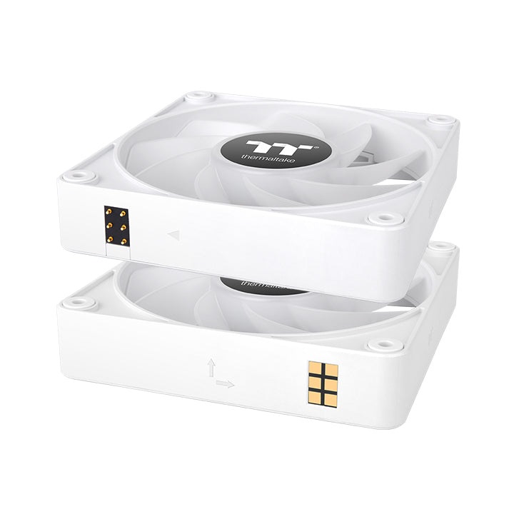 Thermaltake CL-F195-PL14SW-A Ventilatore da 14 cm Bianco con Illuminazione LED - Pacco da 3