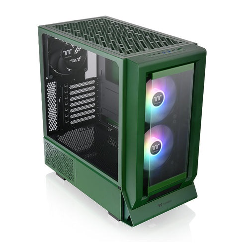 Thermaltake Ceres 350 MX Midi Tower Verde - Case PC con Ventole RGB, Compatibile ATX e E-ATX