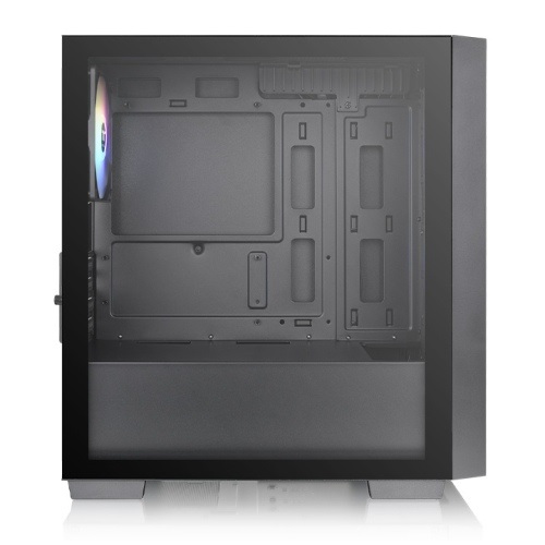 Thermaltake Versa H16 TG ARGB Micro Tower Nero - Case compatto per schede madri Mini ITX e Micro ATX, con 3 ventole ARGB da 120mm e vetro temperato