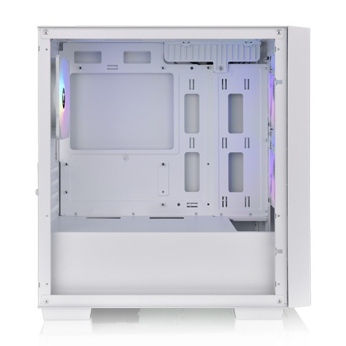 Thermaltake Versa H16 TG ARGB Micro Tower Bianco - Case compatto con vetro temperato, 3 ventole ARGB, compatibile con Mini ITX e Micro ATX