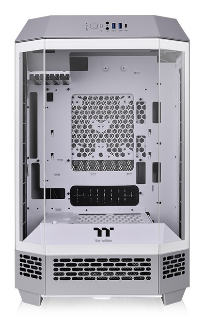 Thermaltake The Tower 300 Limestone Micro Tower Grigio e Bianco con Vetro Temperato, Compatibile Mini-ITX e Micro-ATX