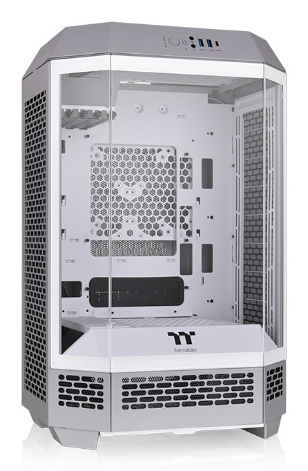 Thermaltake The Tower 300 Limestone Micro Tower Grigio e Bianco con Vetro Temperato, Compatibile Mini-ITX e Micro-ATX
