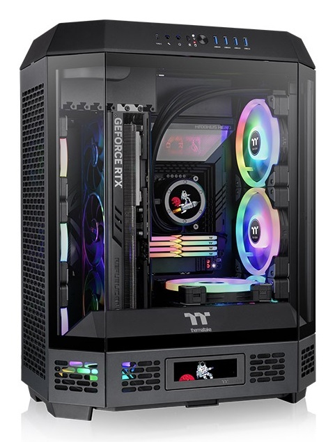 Thermaltake The Tower 600 Midi Tower Nero - ATX, micro ATX, Mini-ITX, Vetro Temperato, Design Verticale