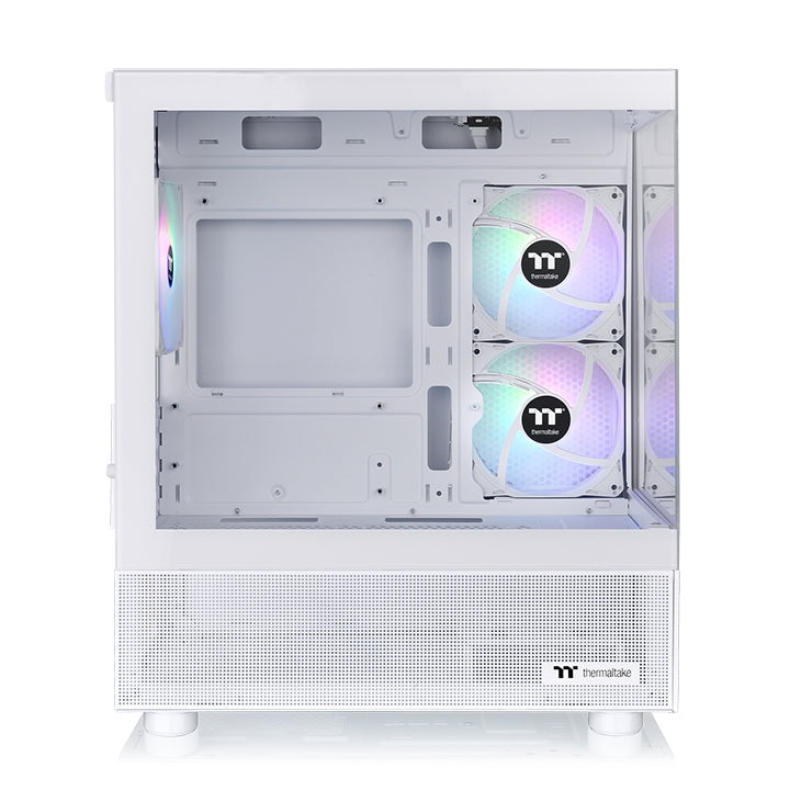 Thermaltake View 170 TG ARGB Snow Micro Tower Bianco - Compatibile con Micro-ATX e Mini-ITX, Vetro Temperato