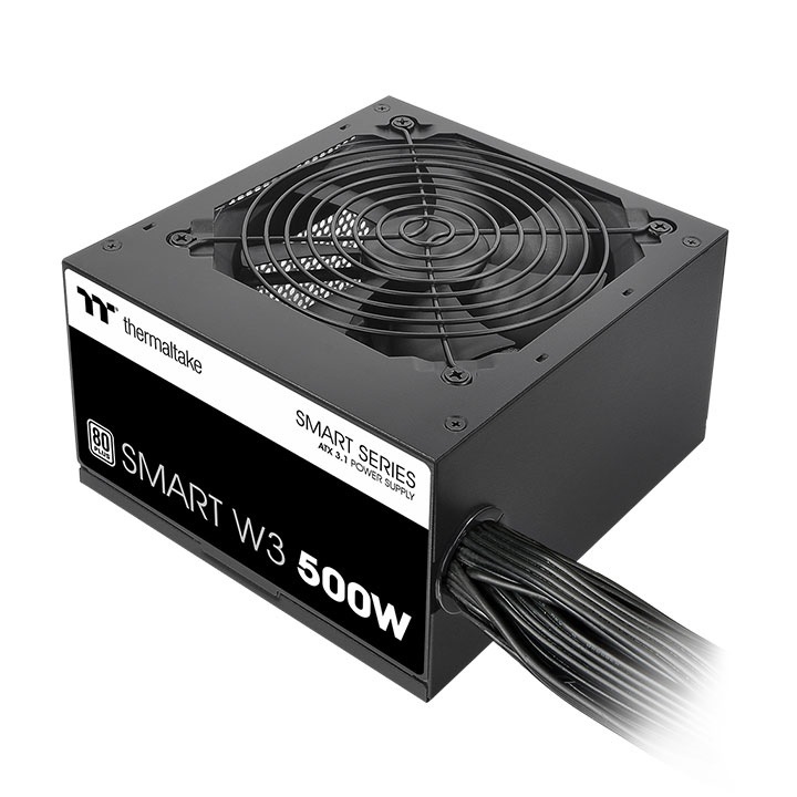 Thermaltake Smart W3 Alimentatore 500W ATX 3.1 80 PLUS White con Ventola Silenziosa da 120 mm