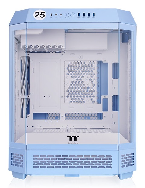 Thermaltake The Tower 600 Hydrangea Blue - Midi Tower Chassis con Design Verticale e Connettori Nascosti