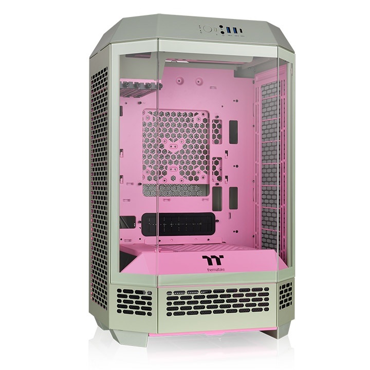 Thermaltake The Tower 300 Micro Tower Chassis Matcha Plum - Design Verticale, Supporto per Mini-ITX e Micro-ATX, Ventole fino a 420 mm