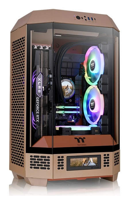 Thermaltake The Tower 300 Micro Tower Case - Gravel Sand, Compatibile Mini-ITX/Micro-ATX, Supporto Radiatori fino a 420 mm