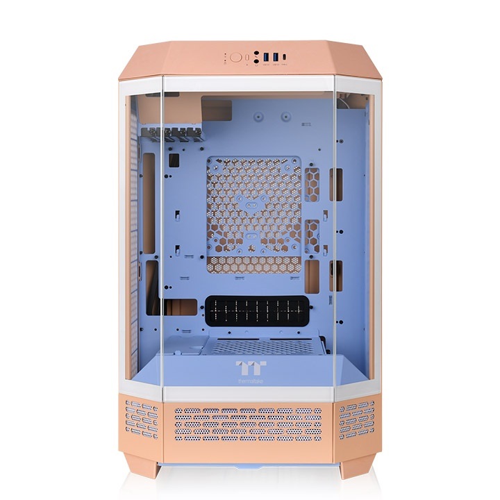 Thermaltake The Tower 300 Micro Tower Chassis - Pesca, Compatibile con Mini-ITX e Micro-ATX, Design Verticale, Supporto Radiatori fino a 420 mm