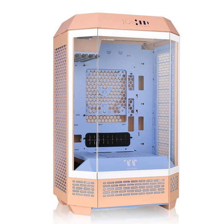Thermaltake The Tower 300 Micro Tower Chassis - Pesca, Compatibile con Mini-ITX e Micro-ATX, Design Verticale, Supporto Radiatori fino a 420 mm
