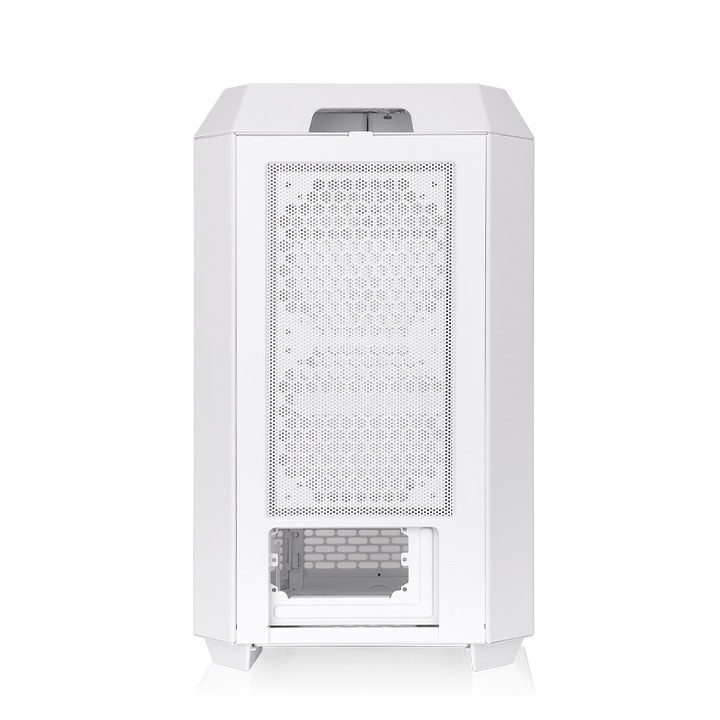 Thermaltake The Tower 250 Snow Mini Tower Bianco - Compatibile Mini ITX, Design Verticale, Vetro Temperato