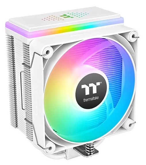 Thermaltake ASTRIA 400 ARGB Raffreddatore d'aria 12 cm Bianco con Effetti ARGB e Design Sottile