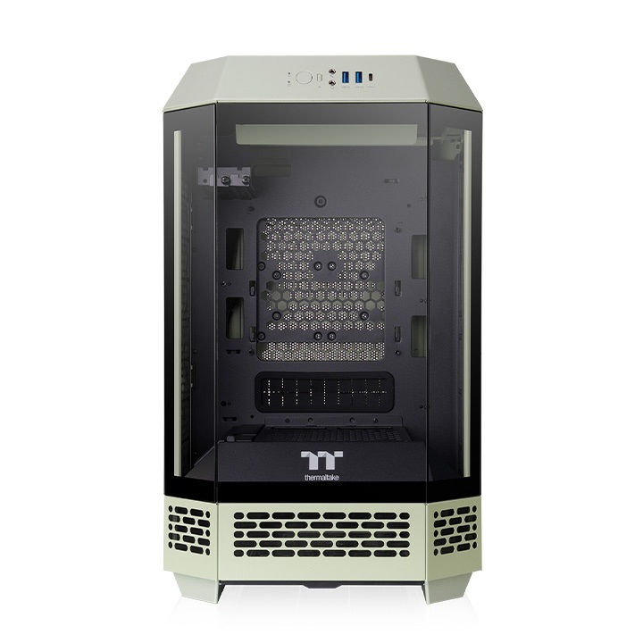 Thermaltake The Tower 250 Matcha Green Mini Tower PC con Display LCD