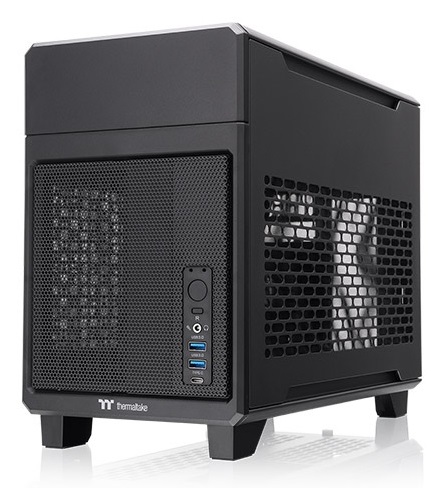 Thermaltake TR100 Mini Tower Nero - Super Compact, supporto schede grafiche fino a 360 mm, compatibile Mini ITX