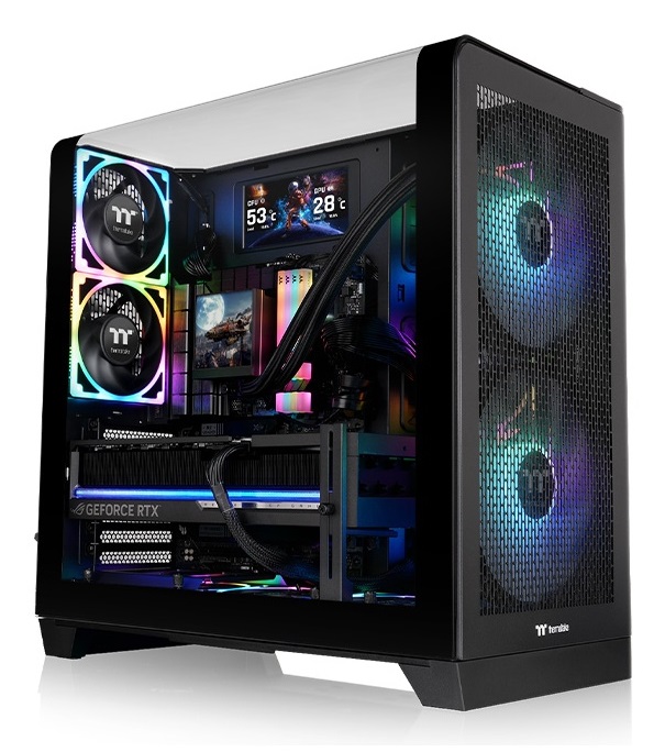 Thermaltake View 390 Air Case Midi-Tower ATX 70L Nero con Vetro Temperato