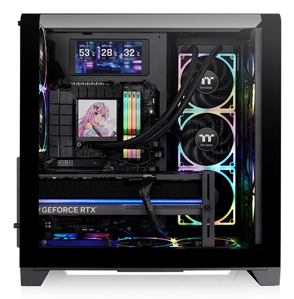 Thermaltake View 390 Air Case Midi-Tower ATX 70L Nero con Vetro Temperato