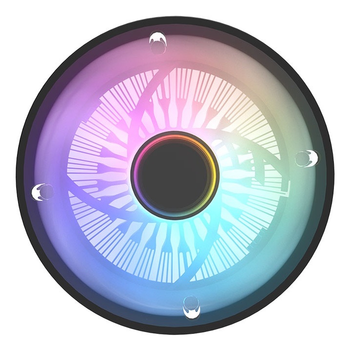 Thermaltake UX150 Dissipatore d'aria ARGB Nero per CPU - Ventola 130mm, Illuminazione Personalizzabile, Design Compatto