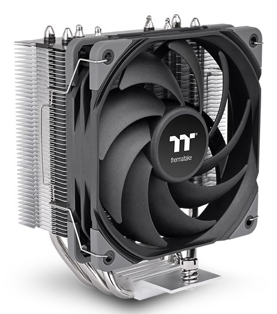 Thermaltake UX400 - Raffreddatore d'aria 12 cm, 700-1800 Giri/min, Nero/Argento