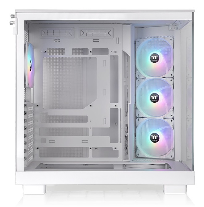 Thermaltake View 380 XL TG ARGB Midi Tower Bianco - Compatibile con Mini ITX, Micro ATX e ATX, Espandibile fino a 10 Ventole