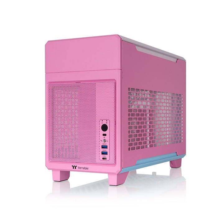 Thermaltake TR100 Mini Tower Bubble Pink - Super Compatto con Supporto Schede Grafiche Fino a 360 mm