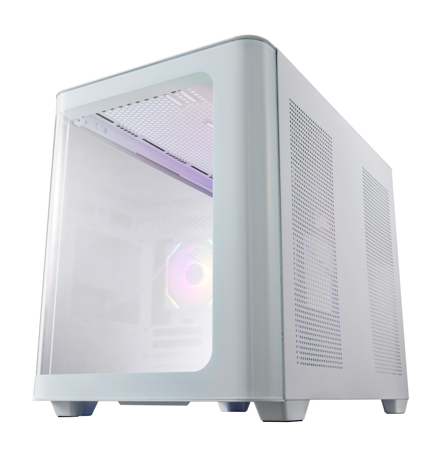 Fortron FSP S380-WA Case Midi-Tower Bianco con Vetro Temperato Curvo e Supporto per Schede Video fino a 445mm