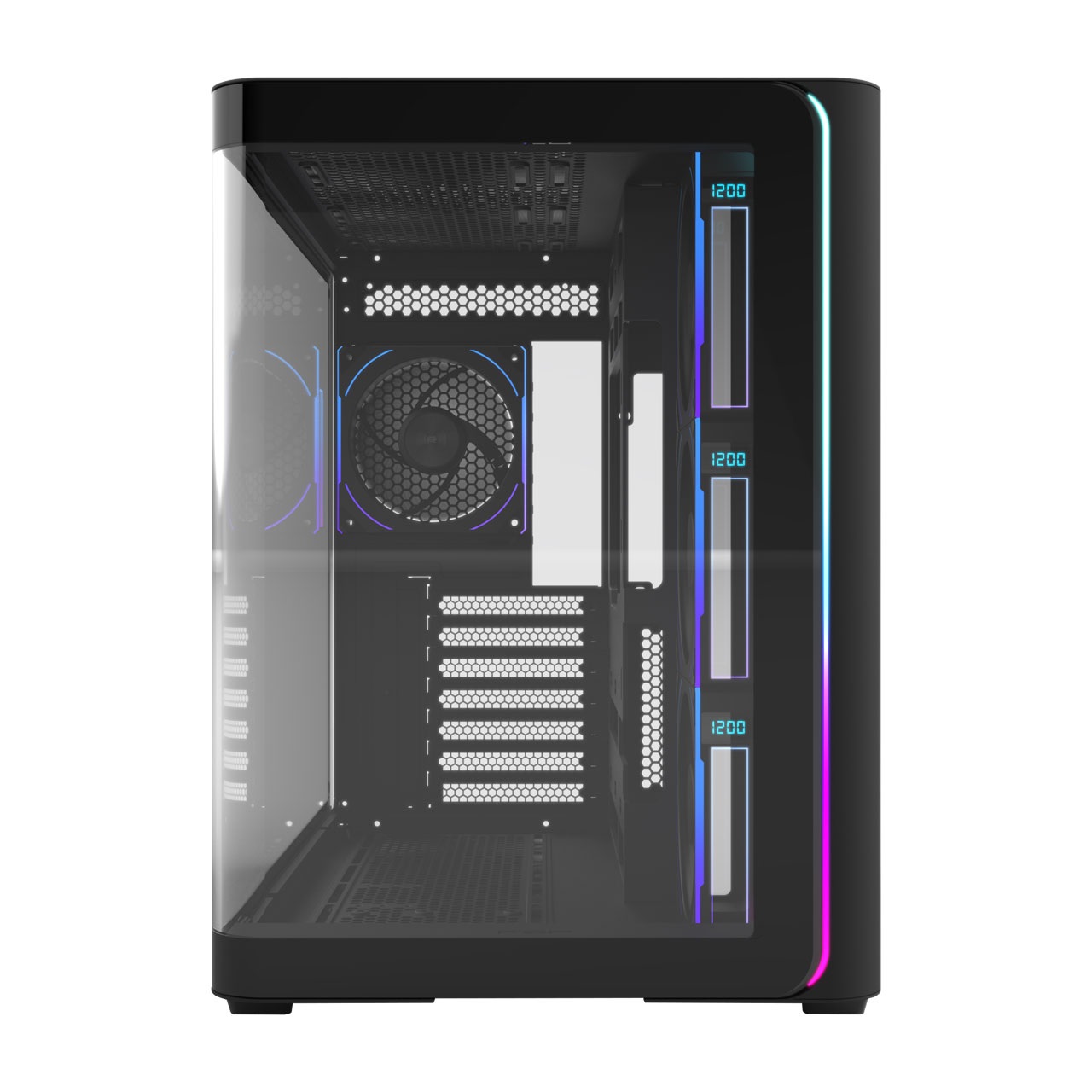 Fortron FSP M580-BP Case Gaming ATX Mid Tower Nero con Vetro Temperato e 4 Ventole ARGB