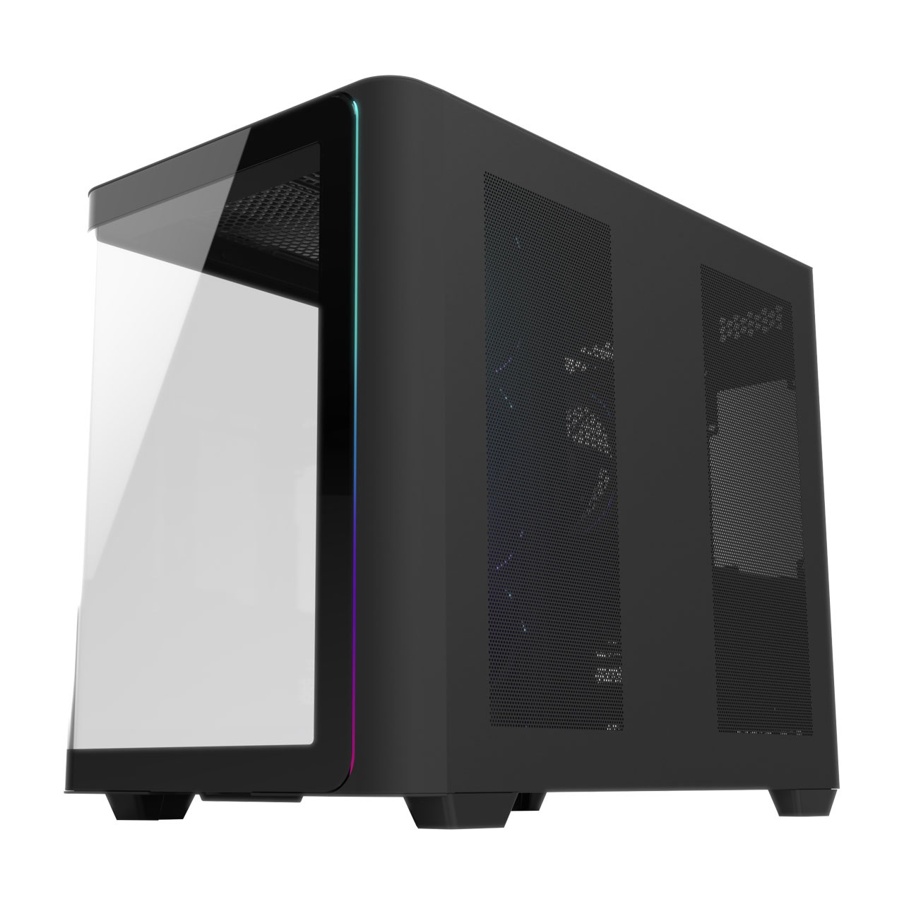 Fortron FSP M580-BP Case Gaming ATX Mid Tower Nero con Vetro Temperato e 4 Ventole ARGB