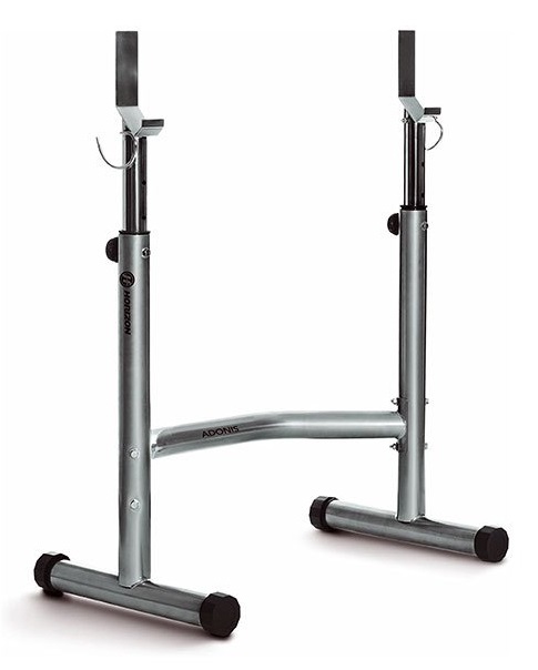 Horizon Fitness RACK ADONIS - Struttura Regolabile, Max Peso Bilanciere 80 Kg, Max Carico Pesi 160 Kg