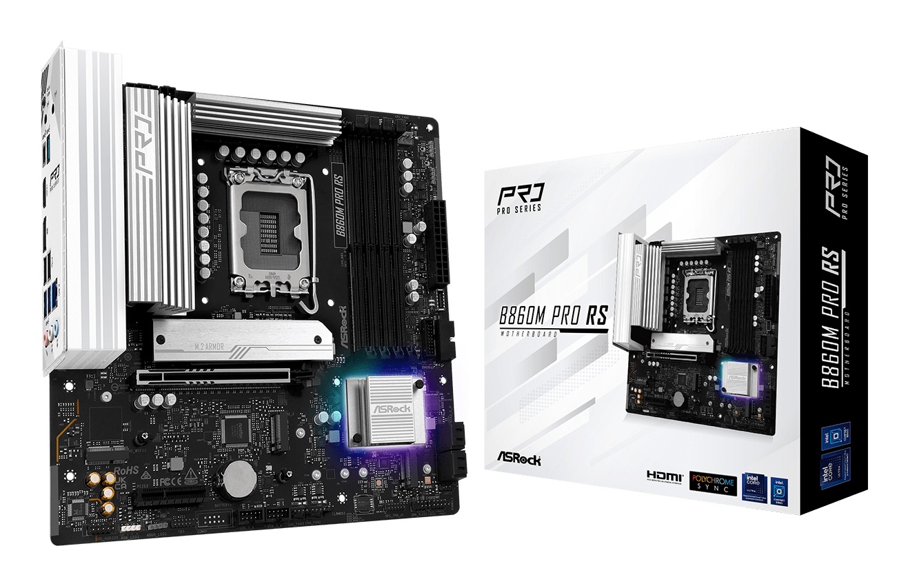 ASRock B860M Pro RS Scheda Madre Micro-ATX LGA 1851 Intel B860 DDR5 fino a 256 GB