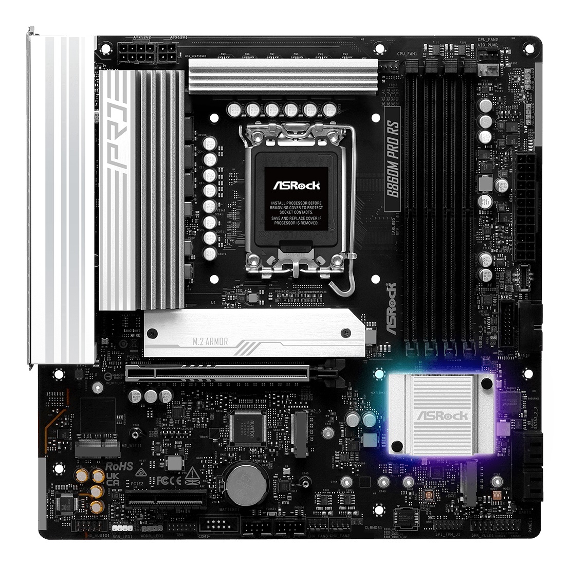 ASRock B860M Pro RS Scheda Madre Micro-ATX LGA 1851 Intel B860 DDR5 fino a 256 GB