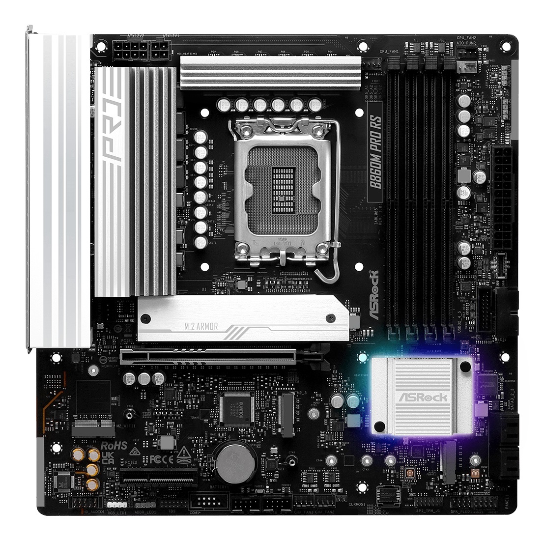 ASRock B860M Pro RS Scheda Madre Micro-ATX LGA 1851 Intel B860 DDR5 fino a 256 GB
