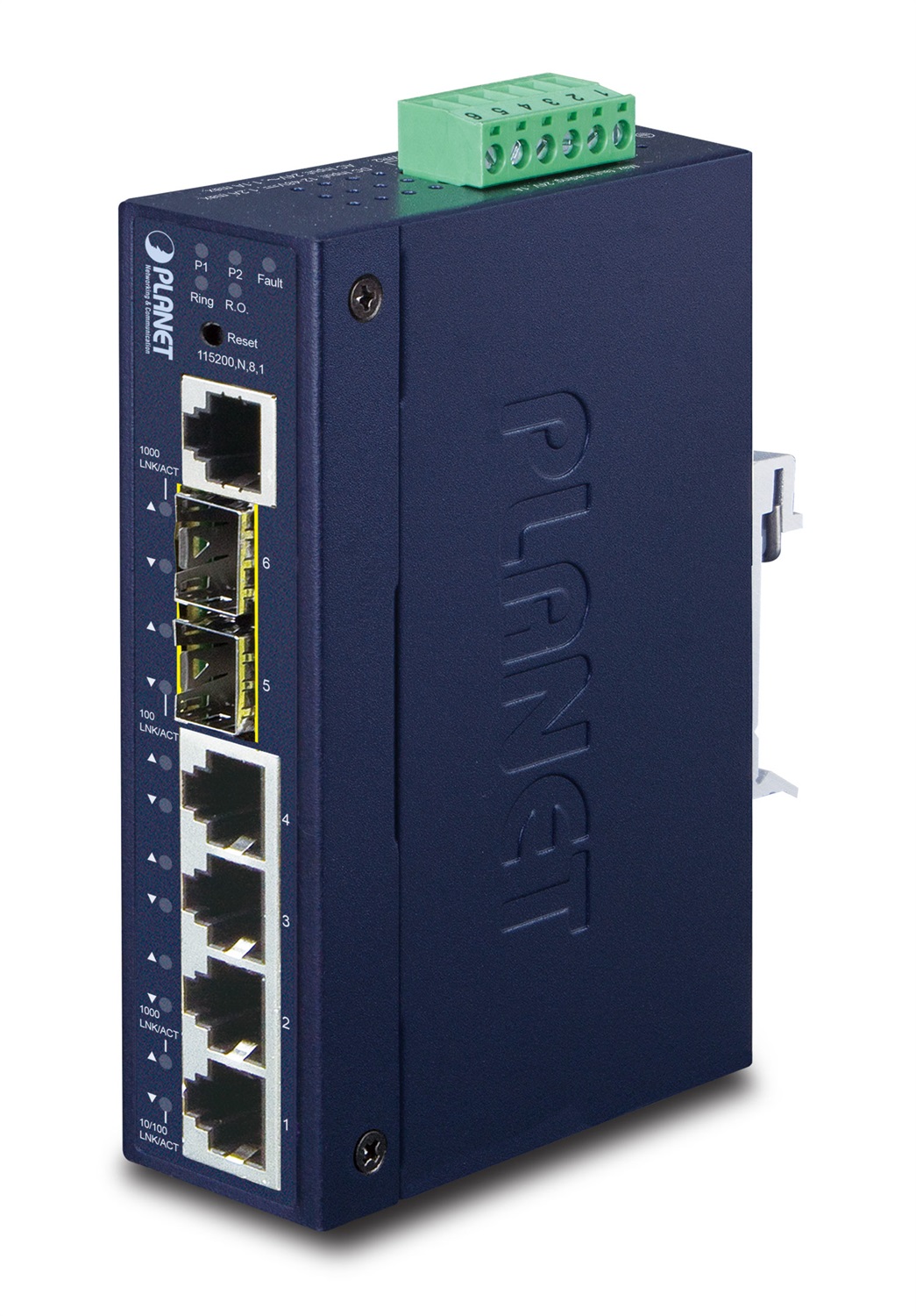 PLANET IGS-5225-4T2S Switch di Rete Gestito L2 Gigabit Ethernet (10/100/1000) Blu - 4 Porte RJ-45, Capacità di Commutazione 12 Gbit/s