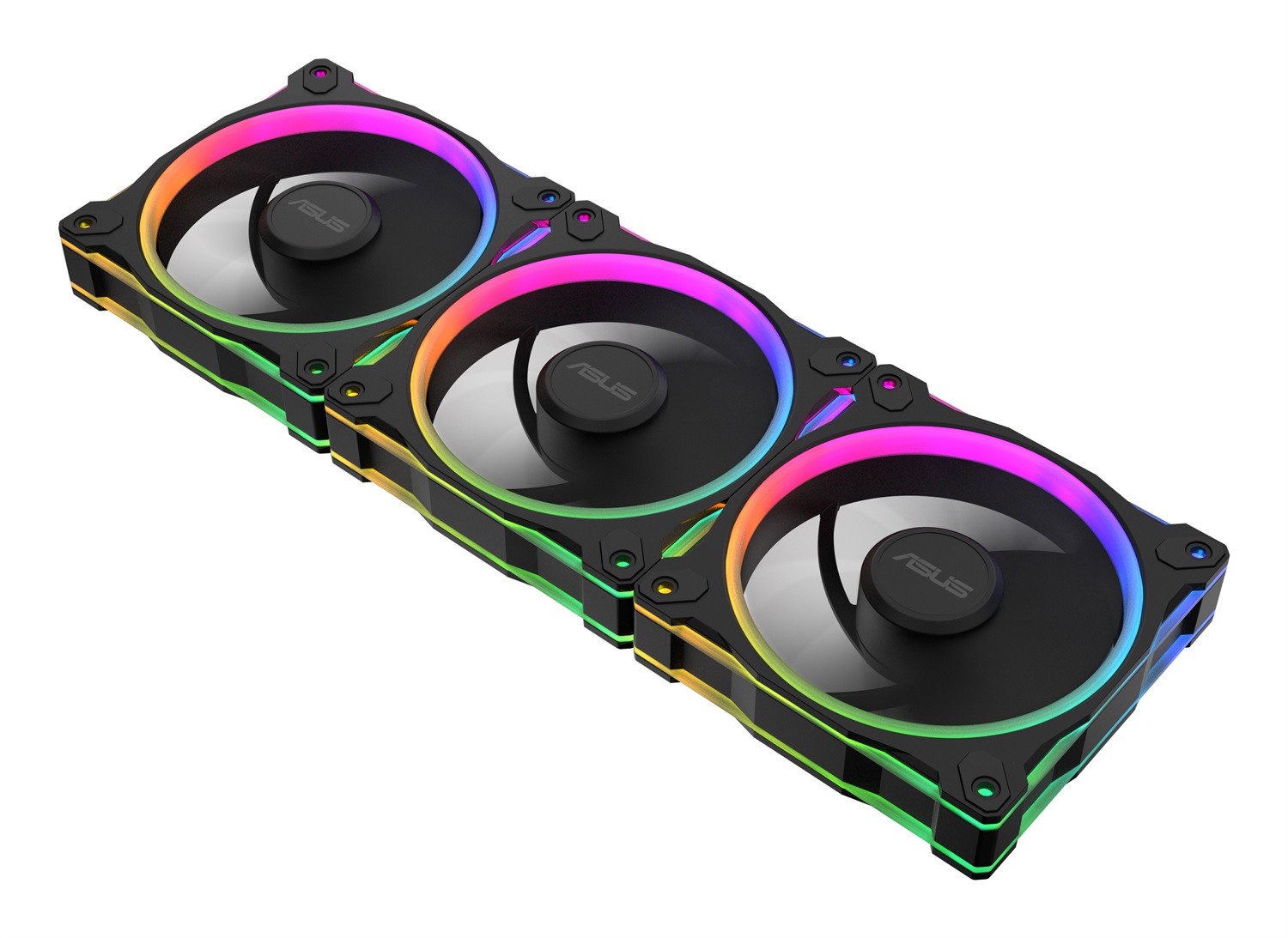 ASUS Prime MR120 ARGB Kit - 3 Ventole da 120mm con Illuminazione RGB e Funzionamento Silenzioso