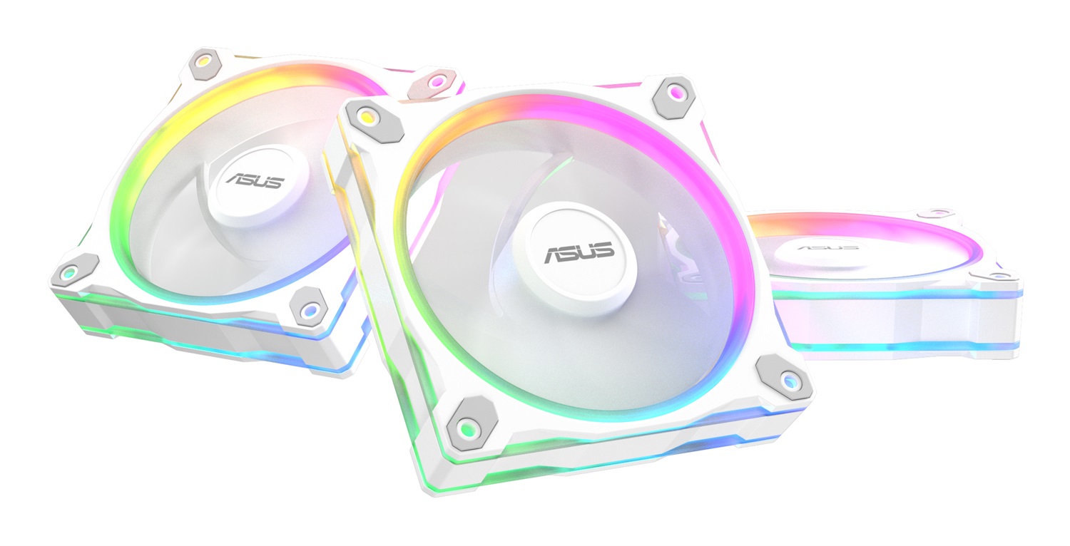 ASUS Prime MR120 Fan ARGB White 3in1 Case per computer Ventilatore 12 cm Bianco