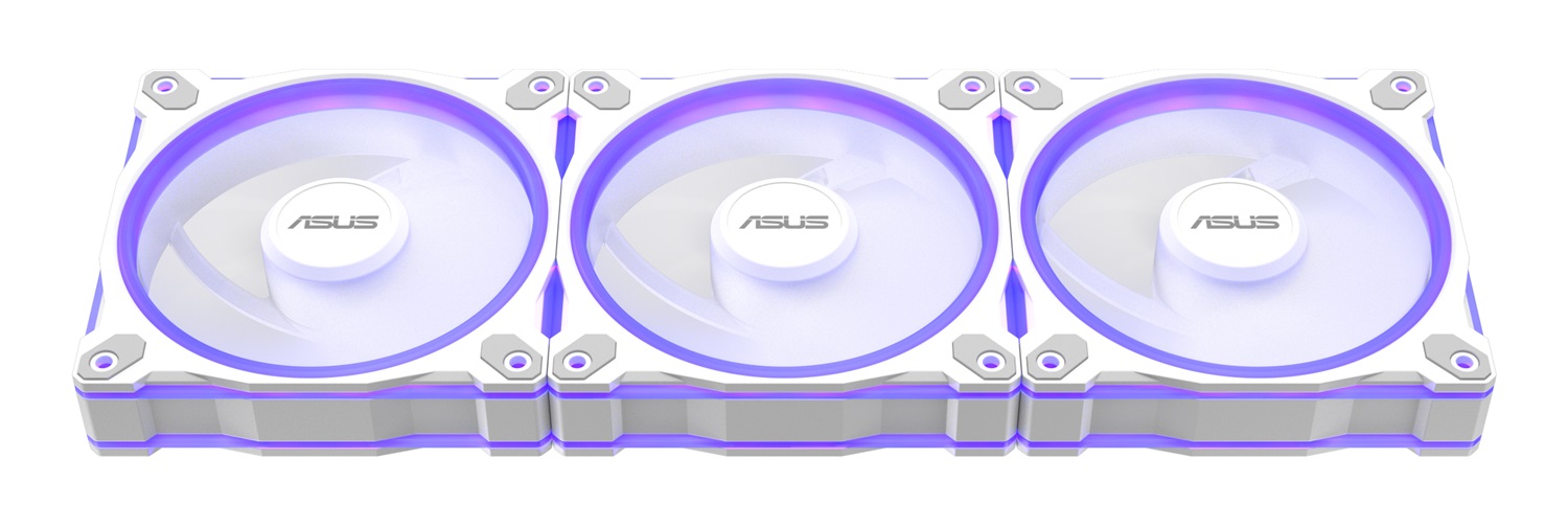 ASUS Prime MR120 Fan ARGB White 3in1 Case per computer Ventilatore 12 cm Bianco