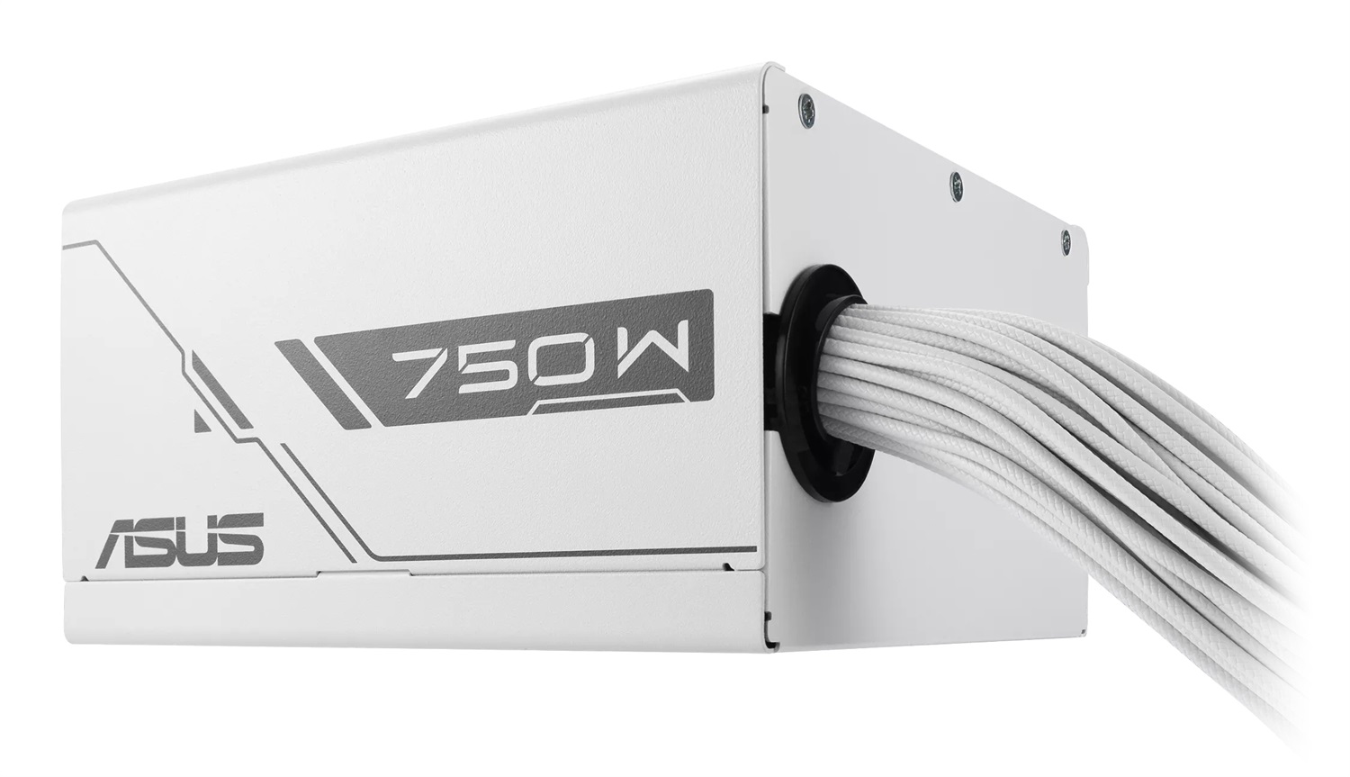 ASUS Prime 750W Bronzo White Edition - Alimentatore ATX 80 Plus Bronzo, Non Modulare, Cavi Inguainati, Doppio Cuscinetto a Sfere, Garanzia 6 Anni