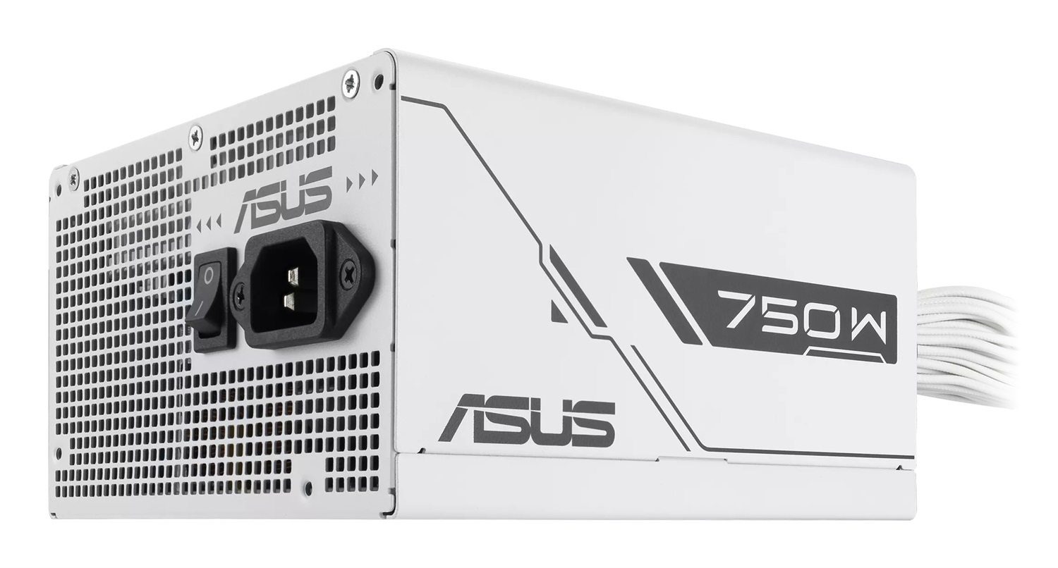 ASUS Prime 750W Bronzo White Edition - Alimentatore ATX 80 Plus Bronzo, Non Modulare, Cavi Inguainati, Doppio Cuscinetto a Sfere, Garanzia 6 Anni