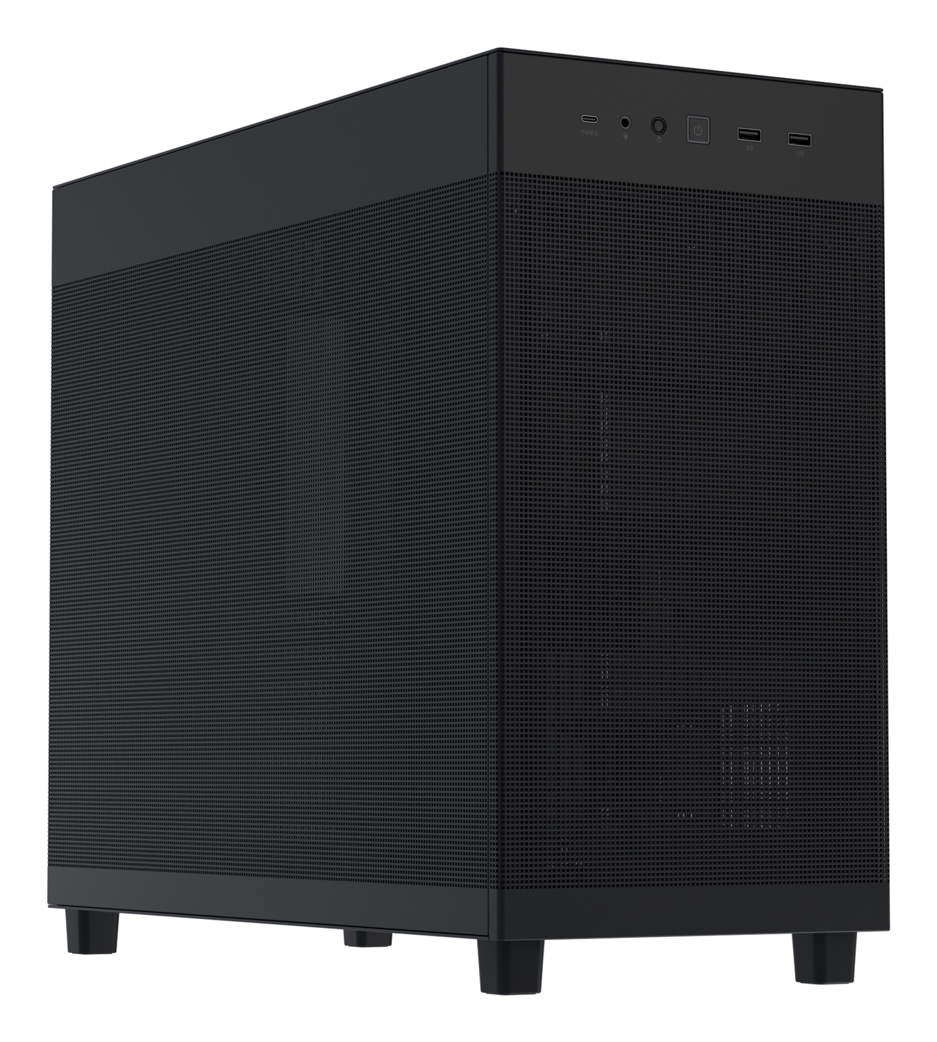 ASUS Prime AP303 Mesh - Midi Tower Nero con Pannello Mesh, Supporto Radiatore fino a 360mm e Fino a 7 Ventole