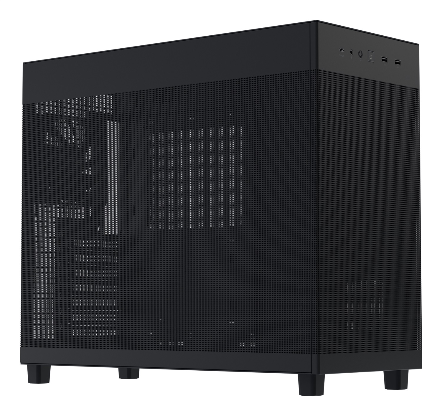 ASUS Prime AP303 Mesh - Midi Tower Nero con Pannello Mesh, Supporto Radiatore fino a 360mm e Fino a 7 Ventole