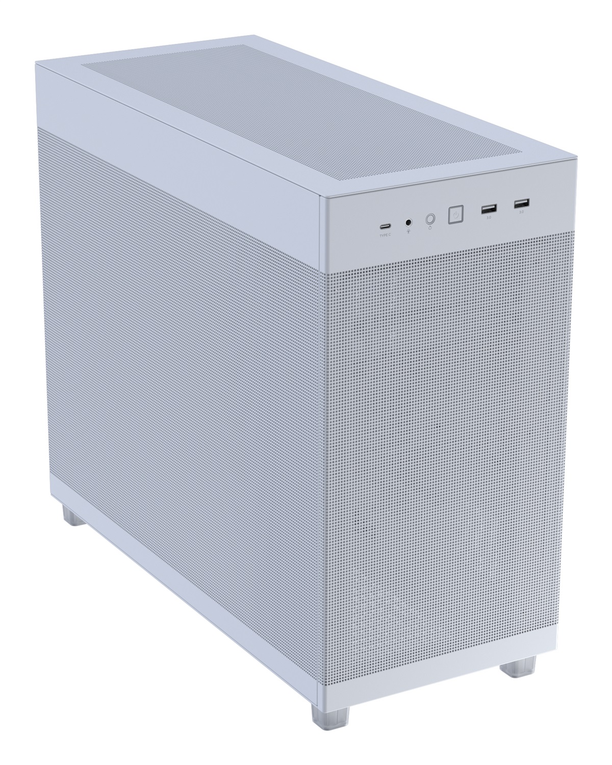 ASUS Prime AP303 Mesh - Case Midi Tower Bianco con Pannello Mesh, Supporto Radiatore fino a 360mm e Fino a 7 Ventole