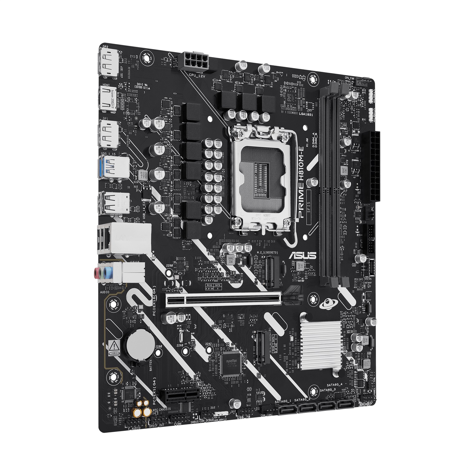 ASUS PRIME H810M-E-CSM Scheda Madre Micro ATX LGA 1851 con Supporto DDR5 e Fino a 128 GB di Memoria