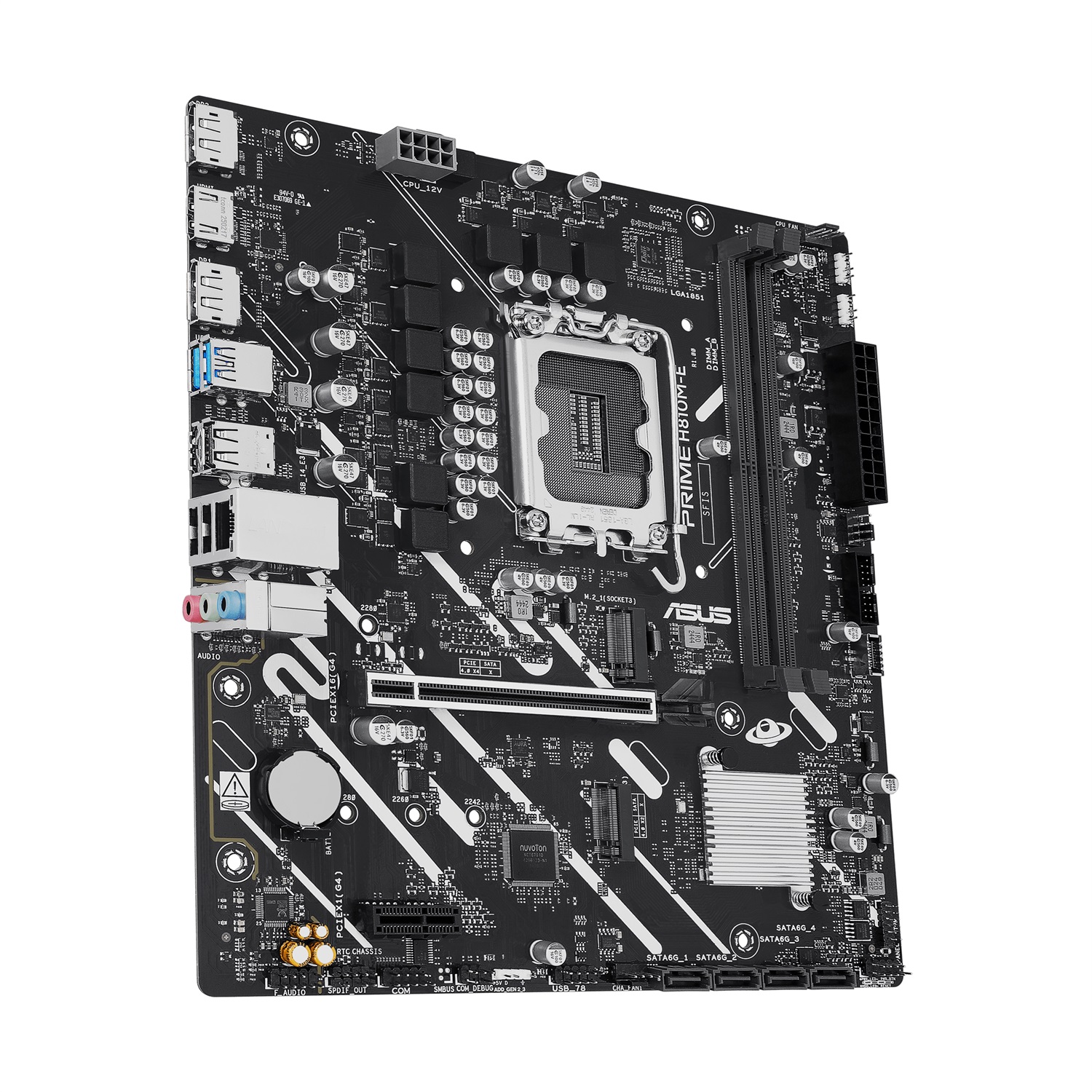 ASUS PRIME H810M-E-CSM Scheda Madre Micro ATX LGA 1851 con Supporto DDR5 e Fino a 128 GB di Memoria