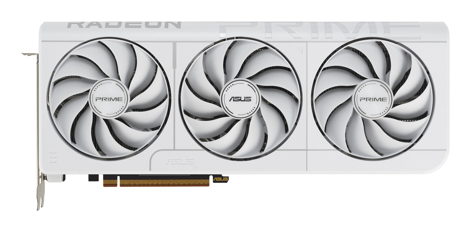 ASUS Prime AMD Radeon RX 9070 XT White OC Edition - Scheda Grafica 16 GB GDDR6, 256 Bit, PCIe 5.0, 1 HDMI 2.1, 3 DisplayPort 2.1, Software GPU Tweak III