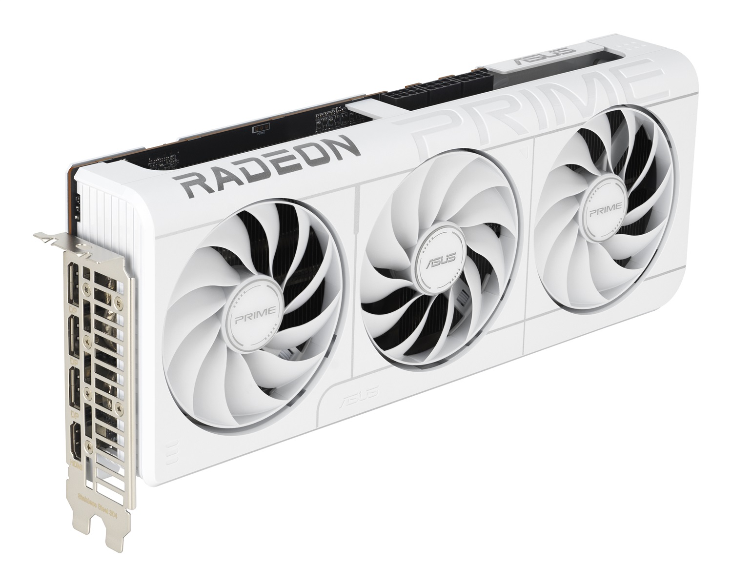 ASUS Prime AMD Radeon RX 9070 XT White OC Edition - Scheda Grafica 16 GB GDDR6, 256 Bit, PCIe 5.0, 1 HDMI 2.1, 3 DisplayPort 2.1, Software GPU Tweak III