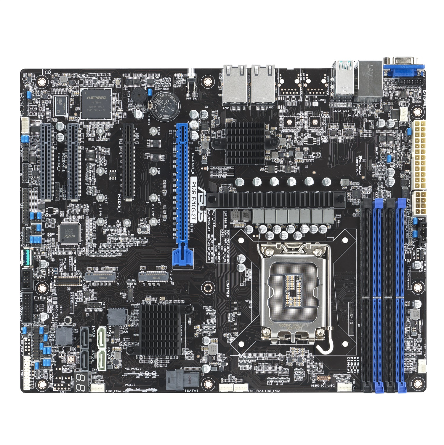 ASUS Scheda Madre P13R-E/10G-2T LGA 1700 ATX con supporto per Intel Pentium e Xeon, fino a 128 GB DDR5