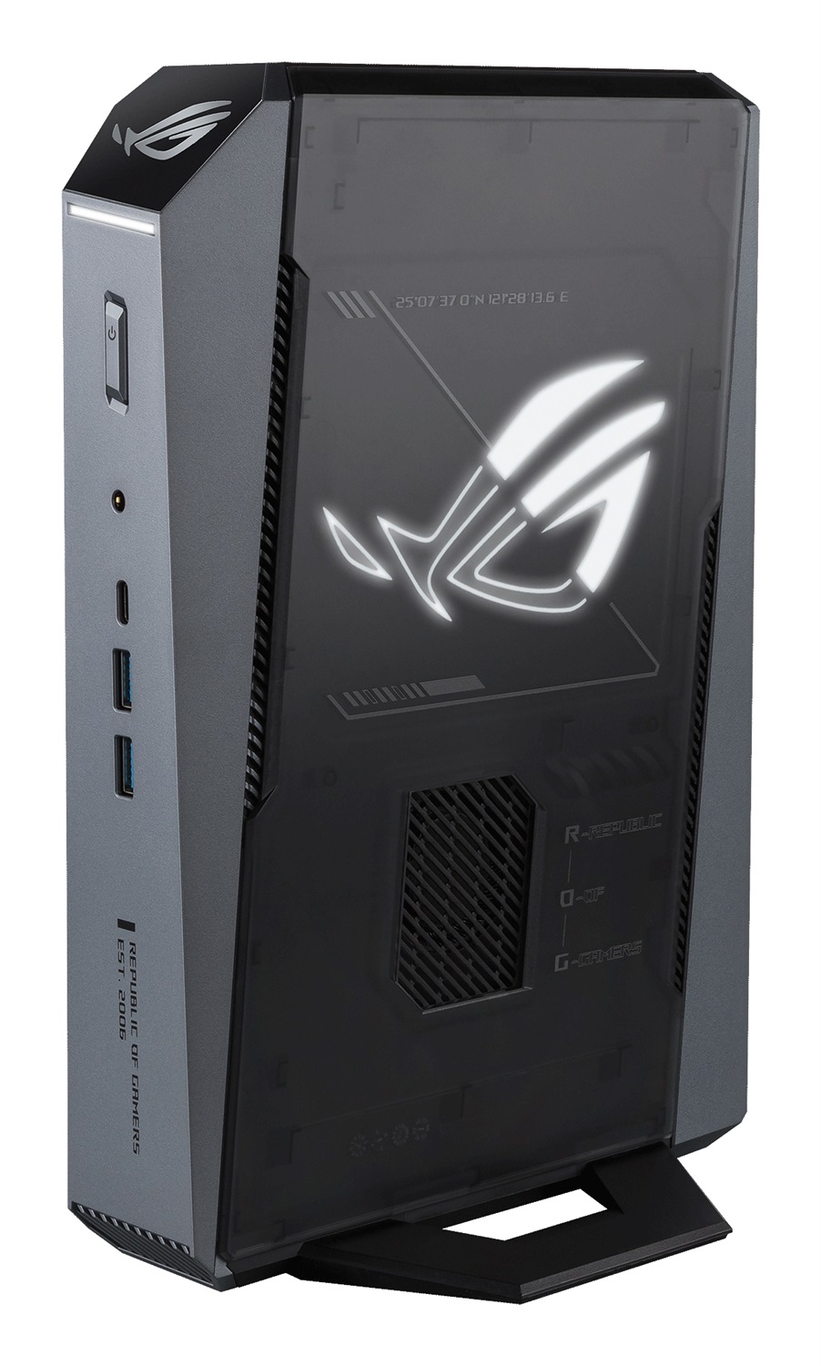 ASUS ROG GR70-N90039AN Mini PC Nero con AMD Ryzen™ 9 9955HX, 32 GB DDR5, 1 TB SSD e NVIDIA GeForce RTX 5070