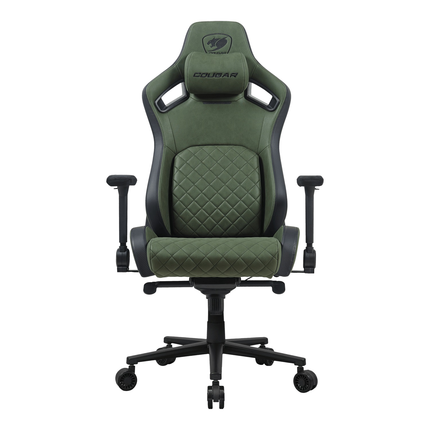 COUGAR DEFENSOR S ARMY GREEN F Sedia per gaming universale Sedia tappezzata Verde