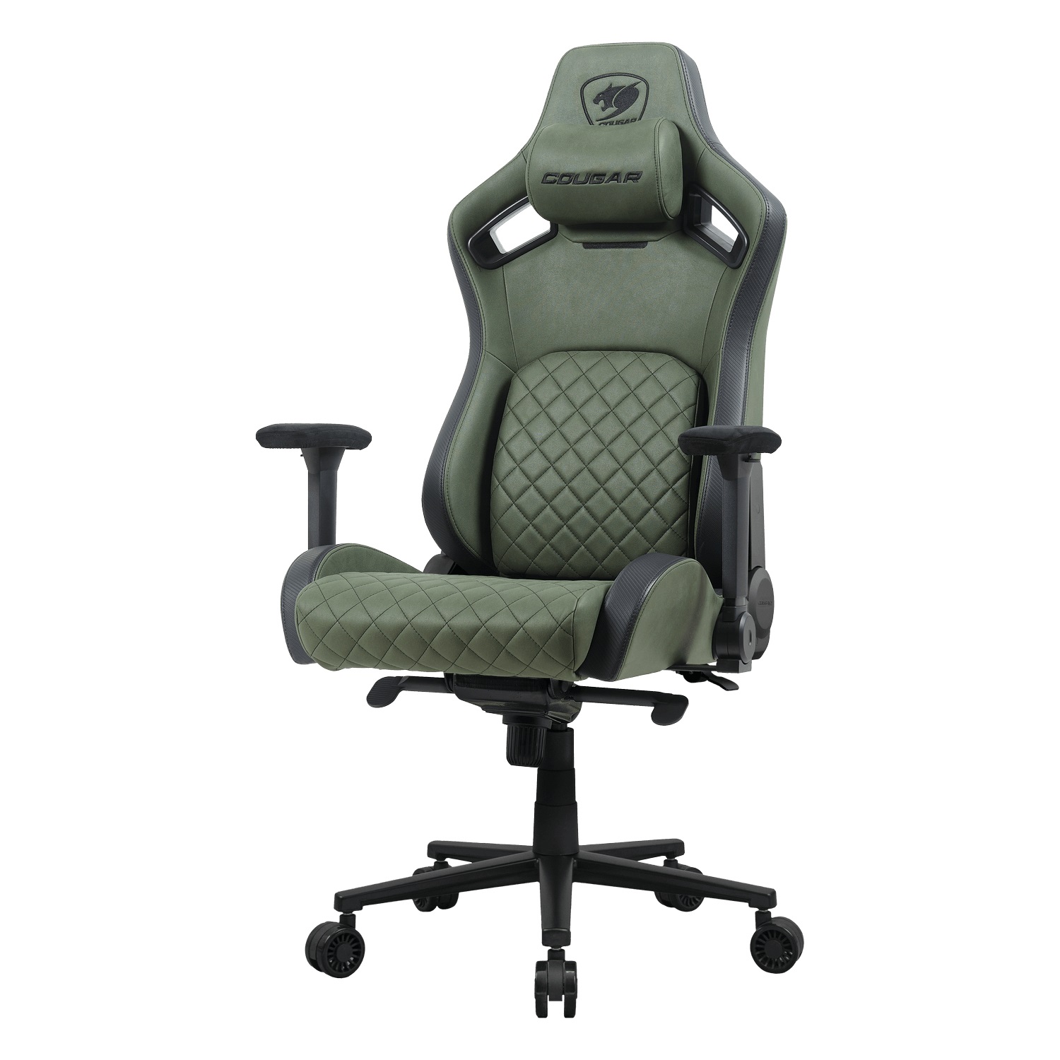 COUGAR DEFENSOR S ARMY GREEN F Sedia per gaming universale Sedia tappezzata Verde
