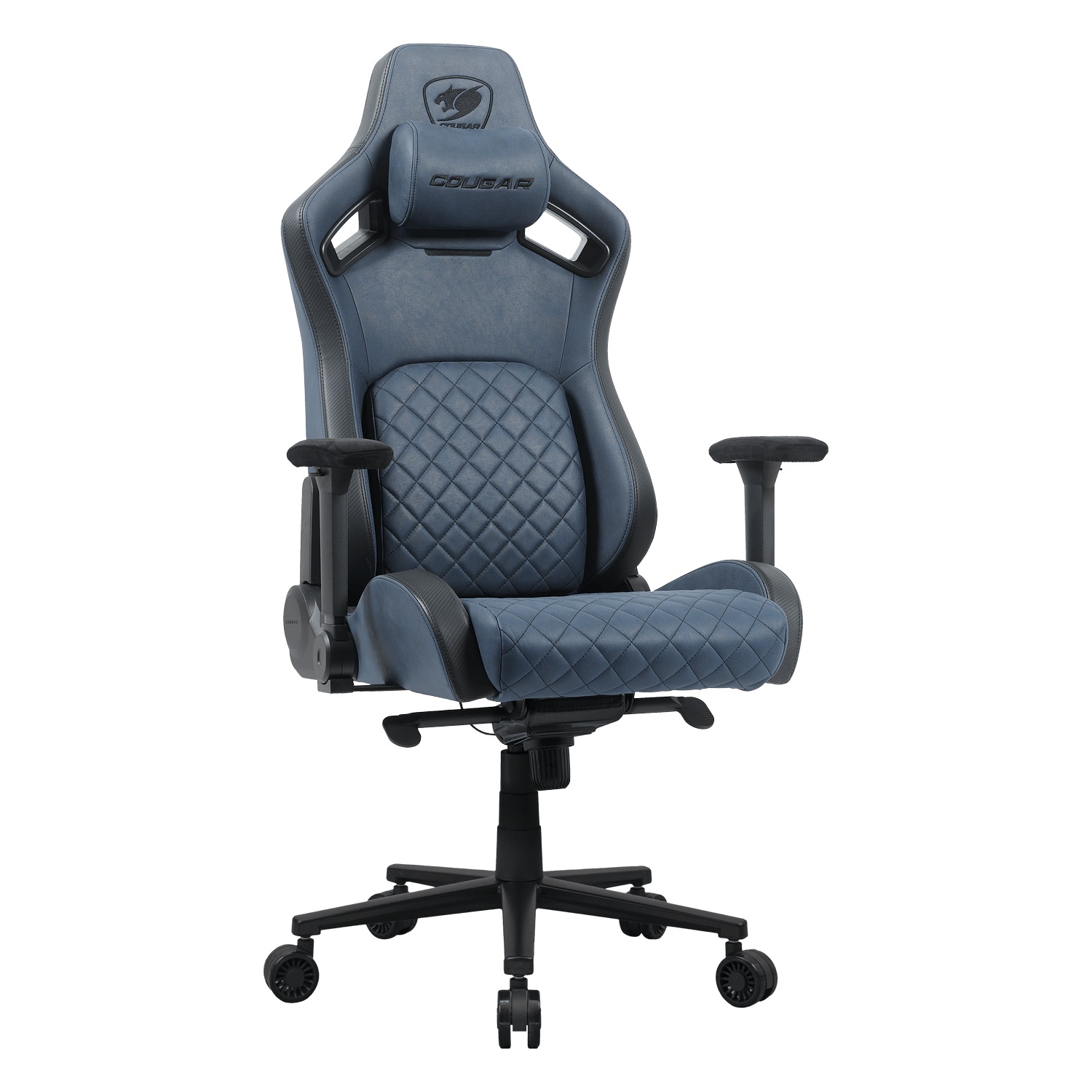 Cougar Sedia da Gaming CGR-DSF-BUB - Max 150kg, Tappezzata, Blu Navy e Nero